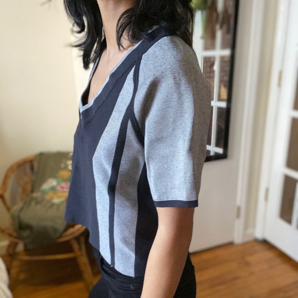 Rag & Bone Cropped Sweater Tee - Picture 4 of 8